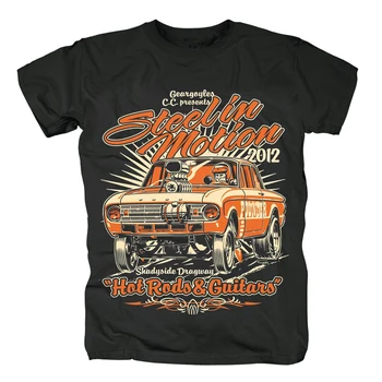 

Bloodhoof Hot Rod classical old race Car T shirt Cool Tops Short Sleeve Hipster unisex t shirts tee Asian Size