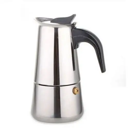 

Stainless Steel Moka Coffee Maker Mocha Espresso Latte Stovetop Filter Coffee Pot Percolator Tools Cafetiere Coffee Maker Pot