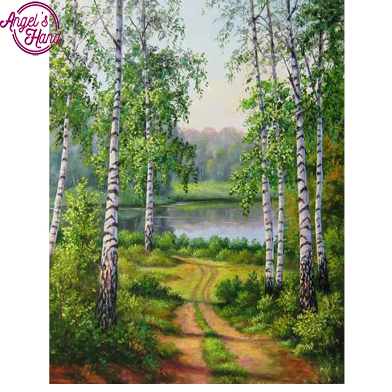 Схема березовая роща. Алмазная вышивка Березовая роща. Березовая роща картина Елены Самарской. Алмазная мозаика Березовая роща 40x50. Алмазная мозаика на подрамнике 50х65.