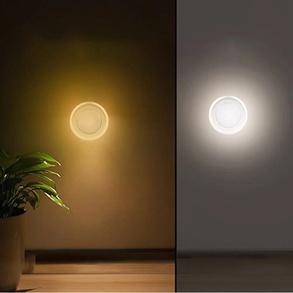 

6-Led Adhesive Patent Closet Cabinet Lamp Stepless Dimming Kitchen Security Battery Powered Control Bedroom Portable Wireless
