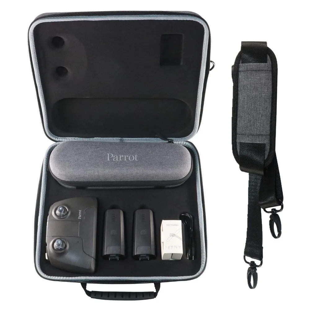 

Portable Bag EVA Hardshell Carrying Case Cover for Parrot Anafi Drone Accessories Shoulder Bag Handbag Zipper Pouch