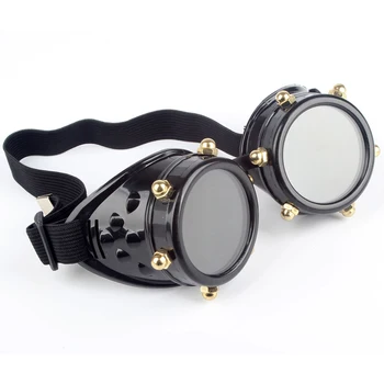 Unisex Gothic Vintage Style Steampunk Goggles Welding Punk Gothic Glasses Cosplay 2