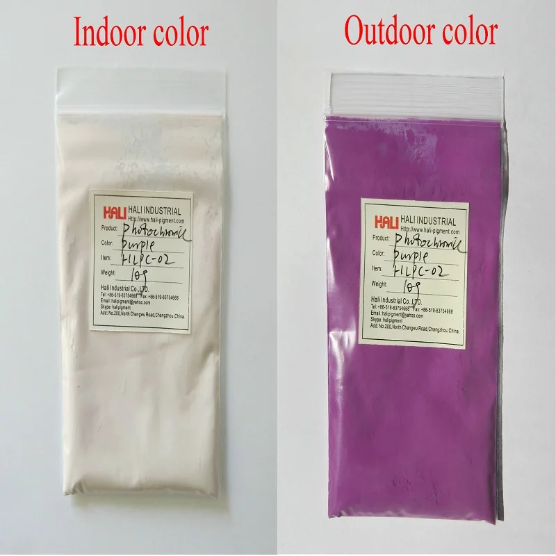 Photochromic pigment powder sunlight active pigment solor sensitive item:HLPC-01 color:red 1lot=10gram.