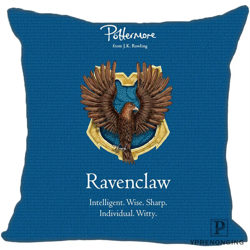 Декоративная Наволочка на заказ с флагом Ravenclaw, квадратная Наволочка на молнии, лучший подарок(с одной стороны) 180516-24