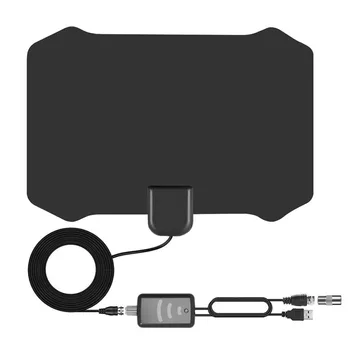 

Digital TV Antenna 200 Mile Range Amplifier 1080P HDTV023 Indoor Signal Booster antenna for digital TV VHF172-240/UHF470-860Mhz