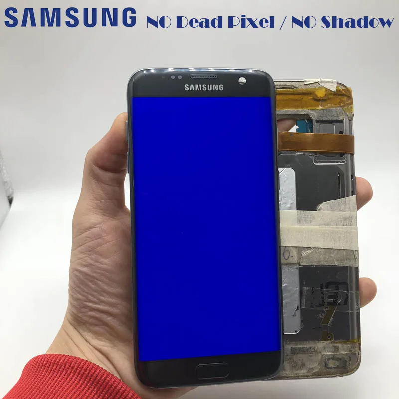 

2560x1440 5.5'' NEW Super Amoled LCD With Display Frame Touch Digitizer Full Assembly For Samsung Galaxy S7 Edge G935F G935 LCD
