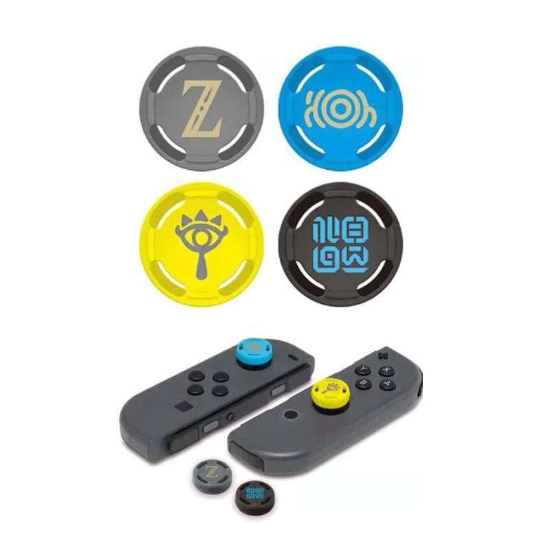 1PC Theme Game Silicone Analog Thumb Stick Grips Caps for Nintend Switch NS JoyCon Controller Sticks Cap Skin for Joy Con Cover 