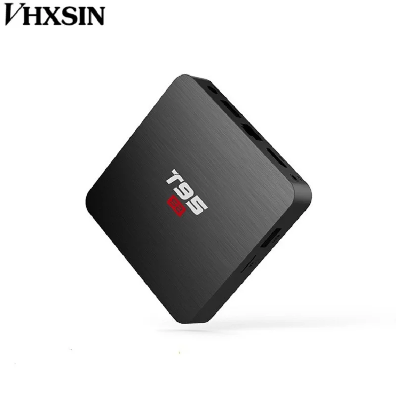 ТВ приставка VHXSIN 2 шт./лот T95 S2 Android 7 1 четырехъядерный процессор Amlogic S905W DDR3 RAM 2G EMMC 16G
