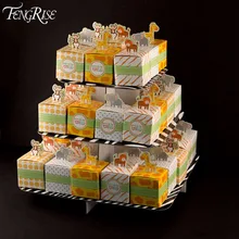 FENGRISE, 40 шт., коробка для конфет в виде животных для маленьких девочек и мальчиков, вечерние подарки на свадьбу, подарки для гостей, украшения для дня рождения