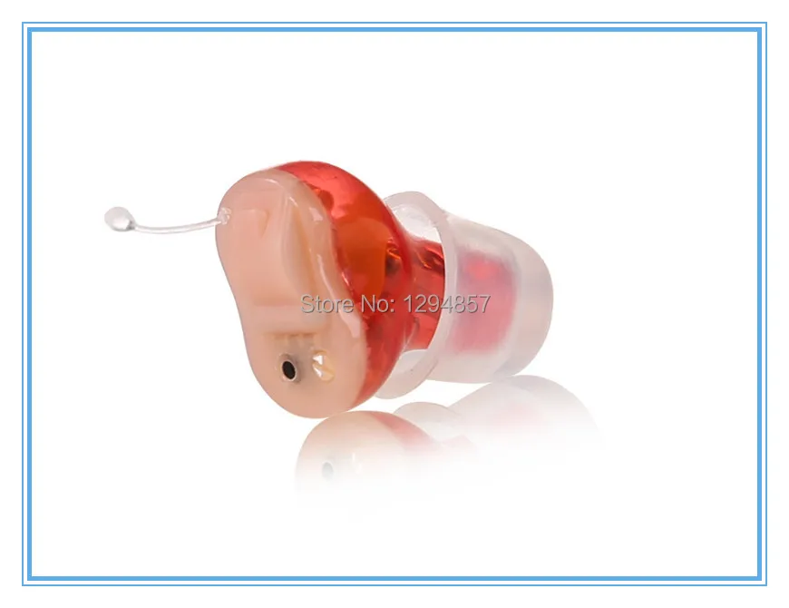 2 channels Digital and Programmable CIC hearing aid red for right,blue