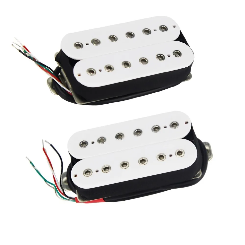 

FLEOR Alnico 5 Humbucker Pickup Guitar Pickup Neck/Bridge Choose for Electric Guitar Accessories White
