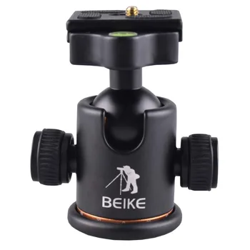 

Beike Aluminum BK-03 Tripod Ball Head + Quick Release Plate for Camera Tripod Max load to 8kg