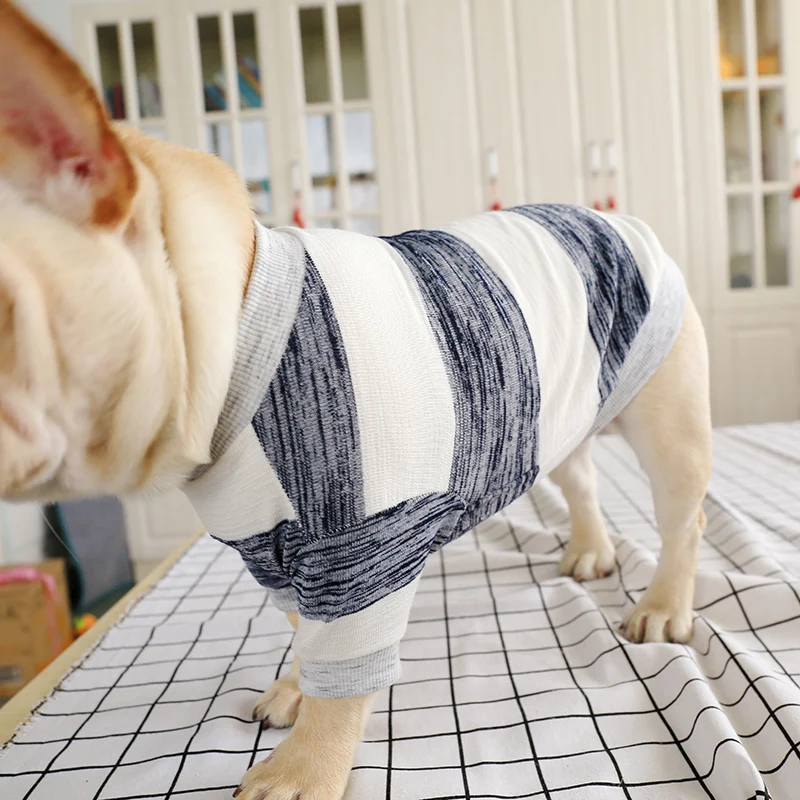 2019 весна лето домашний питомец одежда для собак хлопковая футболка в полоску