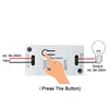 QIACHIP 433MHz AC 220V 1CH Wireless RF Remote Control Switch Wireless Light Switch Push Button 86 Wall Panel Remote Transmitter ► Photo 2/6