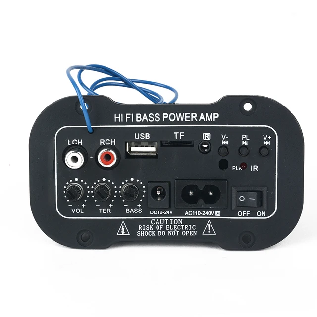 New Car bluetooth HiFi Bass Power AMP Stereo 220V Digital Amplifier USB