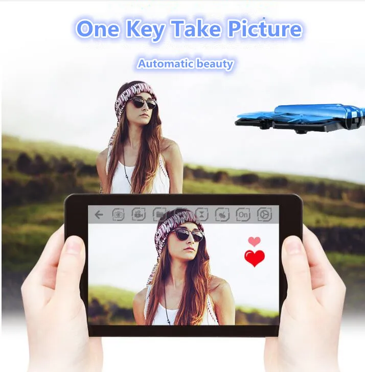  New H43-WH WIFI FPV APP RC Drone With 720P HD Camera One Key Folded in Half Design Height Hold RC Q