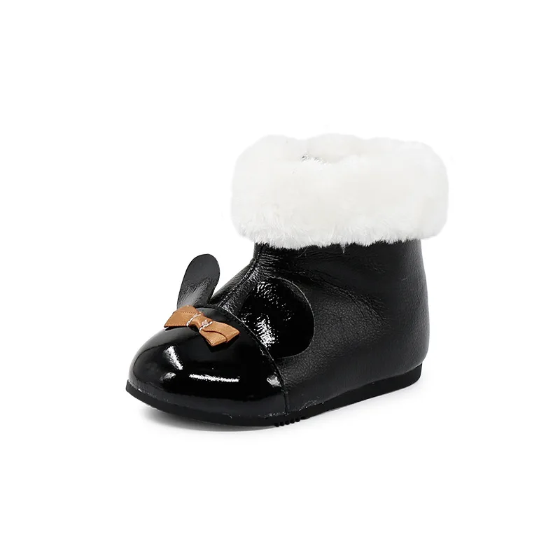 Детская Хлопковая обувь; зимние ботинки; утепленная бархатная детская обувь с мягкой подошвой; Теплая обувь для девочек