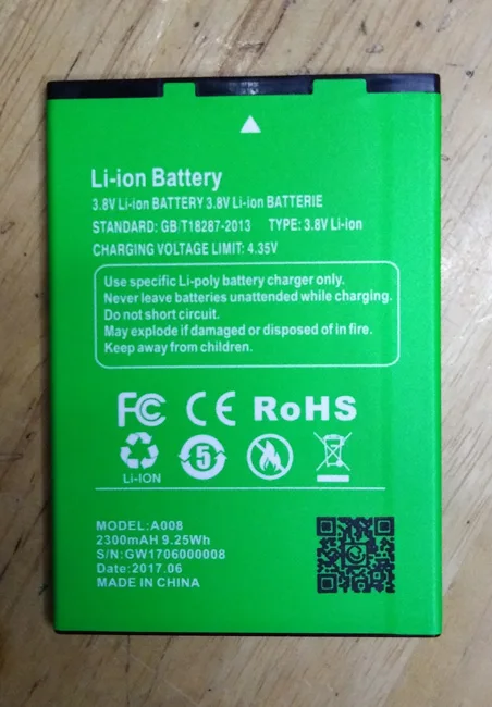 Оригинальный gooweel A008/s11 телефон аккумулятор 2300mah 3 8 V для A008/XGODY S11 5 дюймовый