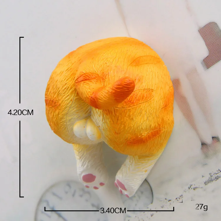 Забавная кошачья приклада магнит на холодильник мультяшная животные доска для надписей на холодильник наклейка детская игрушка подарки украшение дома - Цвет: No.1