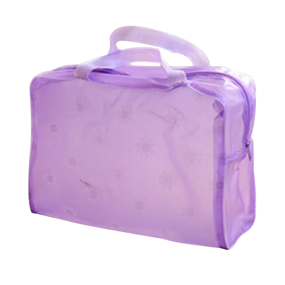 Женская сумка для плавания из ПВХ, многофункциональная водонепроницаемая сумка, сумка для дайвинга и путешествий, косметичка для Хранения Туалетных Принадлежностей - Цвет: Purple