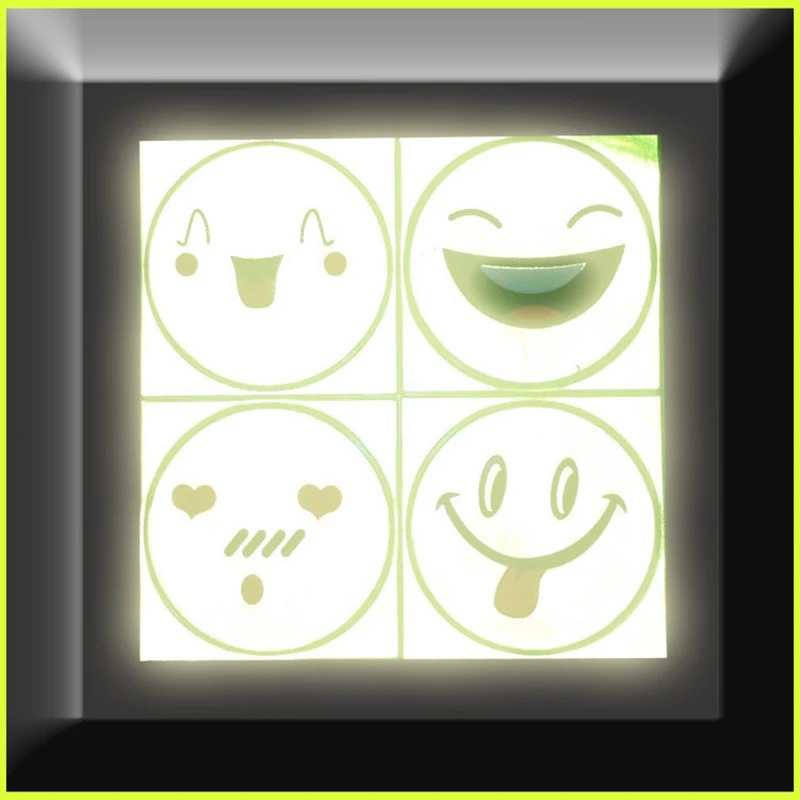 

Funny Reflective Bicycle Bike Sticker Smiling Face Pattern Safety Night Riding Decal Night Riding Sticker Decoration Accessories