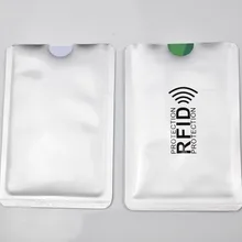 Анти-сканирование карты рукав Rfid Блокировка банковская карта защита кредитный держатель для карт Алюминий 6,3*9,1 см