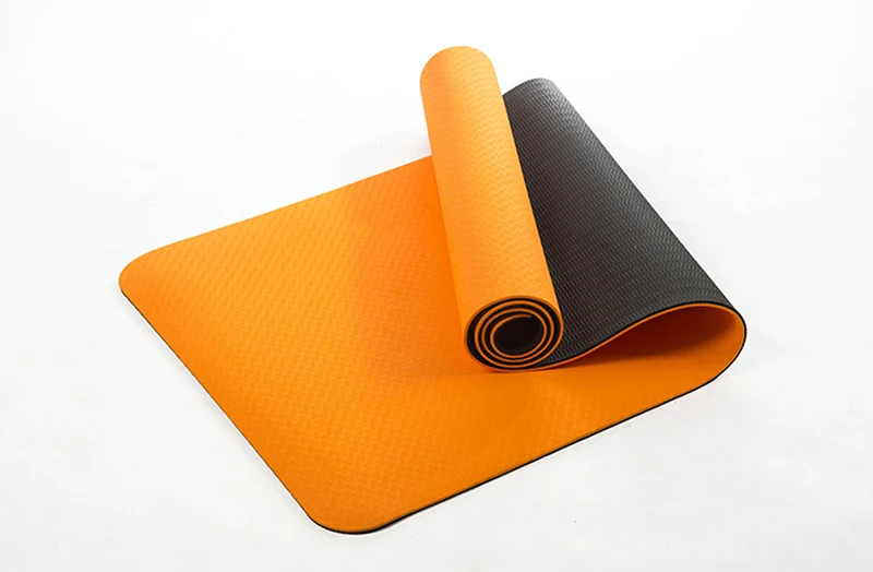 6 мм TPE Нескользящие коврики для йоги для фитнеса безвкусные брендовые Пилатес коврик 8 цветов тренажерный зал упражнения спортивные