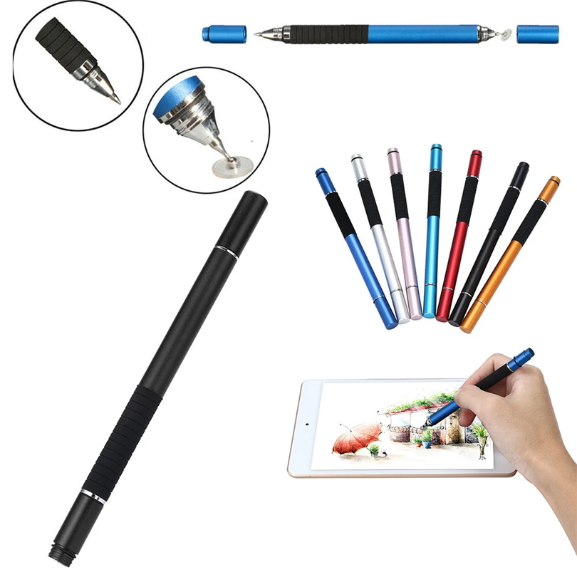 ZGPAX двухголовый сенсорный экран Стилус для рисования ручка емкостная сенсорная ручка для iPhone/iPad Phone Tab универсальная емкость экрана A20