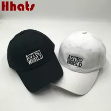 ASTROWORLD папа шляпа хлопок вышивка Astro World бейсболка уличная хип хоп мужская Кепка бейсбольная кепка Прямая