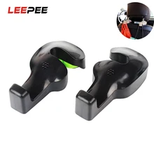 LEEPEE 2pcs Car Seat Back Hooks Bag Hanger Holder Universal Organizer Automobiles Headrest Mount Storage Hooks Clips