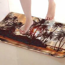 Кокосовой пальмы Стиль Ванная комната Коврики, забавные Нескользящие Для ванной Коврики, Занавески для душа Интимные аксессуары, Коврики Чинг вашей душе Шторы