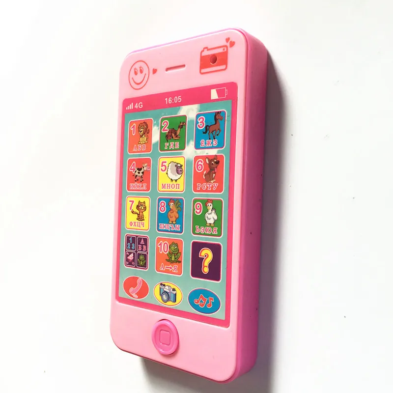 2 colors Kids russian toy phone Baby learning machine Electronic Toys kids mobile phone 