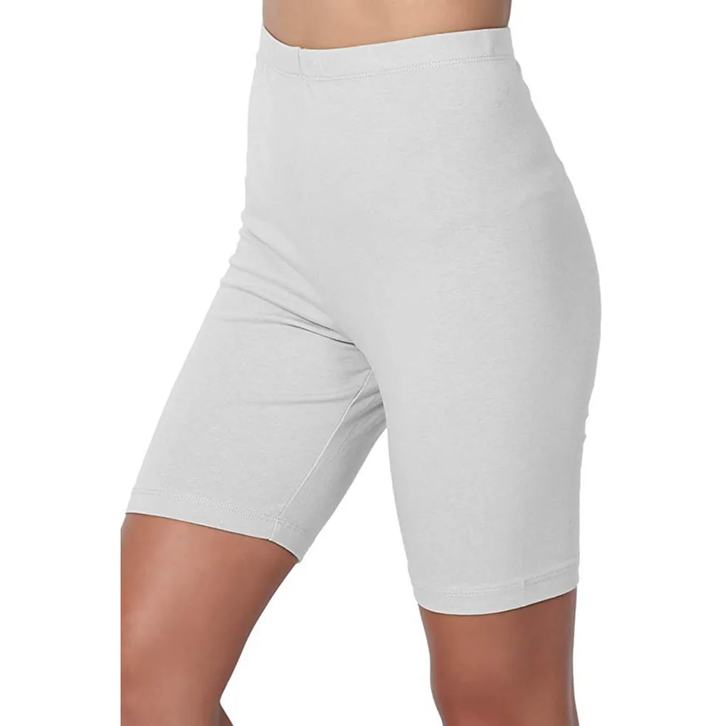 MUQGEW женские брюки удобные плюс-размер бедра стройнее шорты для подштанов леггинсы повседневные спортивные велосипедные шорты