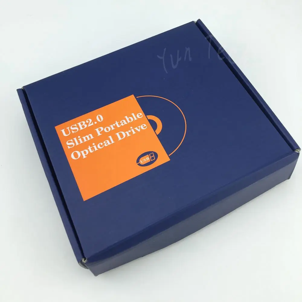 External DVD Rom Case USB 2.0 Enclosure Case to 12.7mm SATA Slim CD DVD