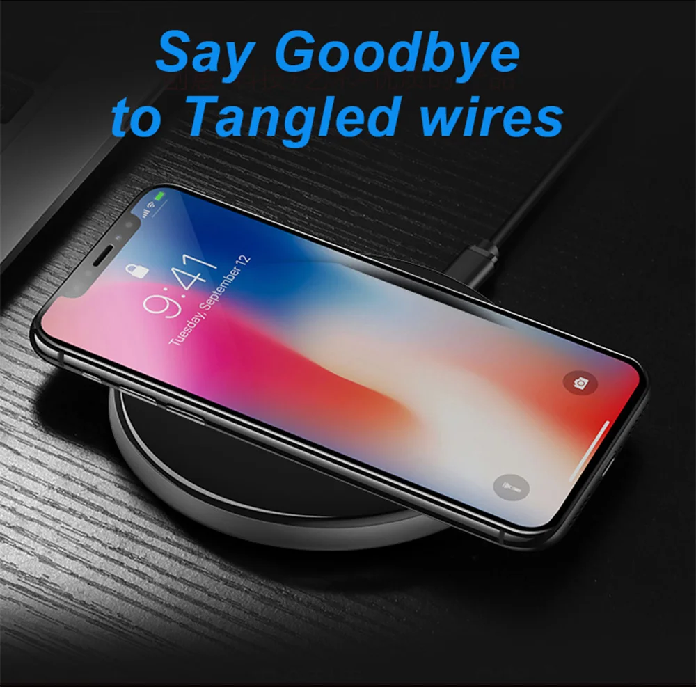 SMORSS стандарт Qi QC3.0 беспроводное быстрое зарядное устройство 5 Вт 10 Вт высококачественная металлическая стеклянная Беспроводная зарядная подставка для iphone samsung LG Phone