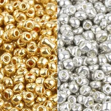 Ouro/prata cor 2/3/4mm jóias cristal contas de vidro espaçador czech grânulos para fazer jóias acessórios diy colar pulseira