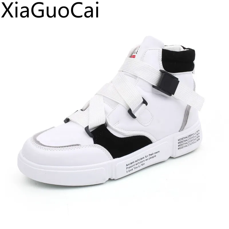 

Spring New Mens Skateboarding Shoes High Top Mens Sneakers Casual Hip Hop Sports Shoes Personality Student Shoes