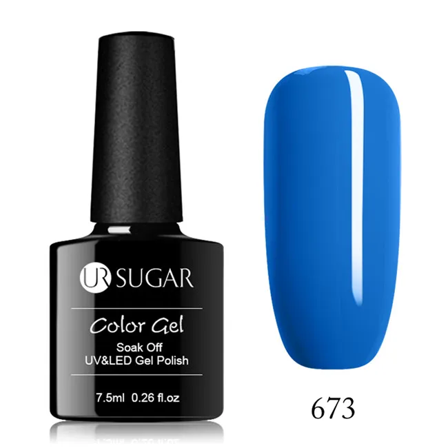 Ur Sugar дизайн ногтей маникюр 60 цветов 7,5 мл замачиваемый эмалированный Гель-лак УФ-гель для ногтей лак для ногтей - Цвет: 673