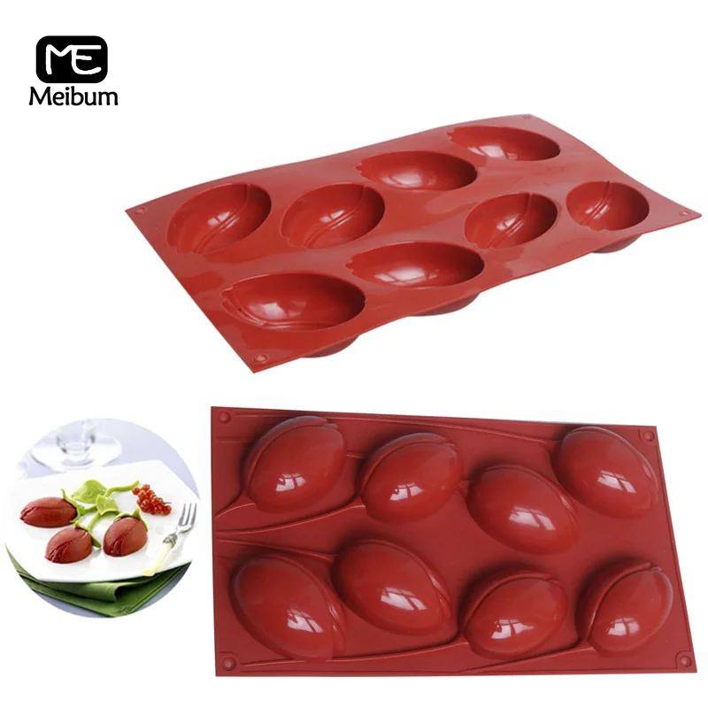 

Meibum 8 Cavity Flower Bud Shape Silicone Cake Mold DIY Art Chocolate Mousse Pastry Mould Muffin Dessert Modle Baking Tools
