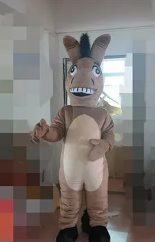 

Hot Sale Professional cartoon grey horse Mascot Costume Fancy Dress Adult Size Halloween