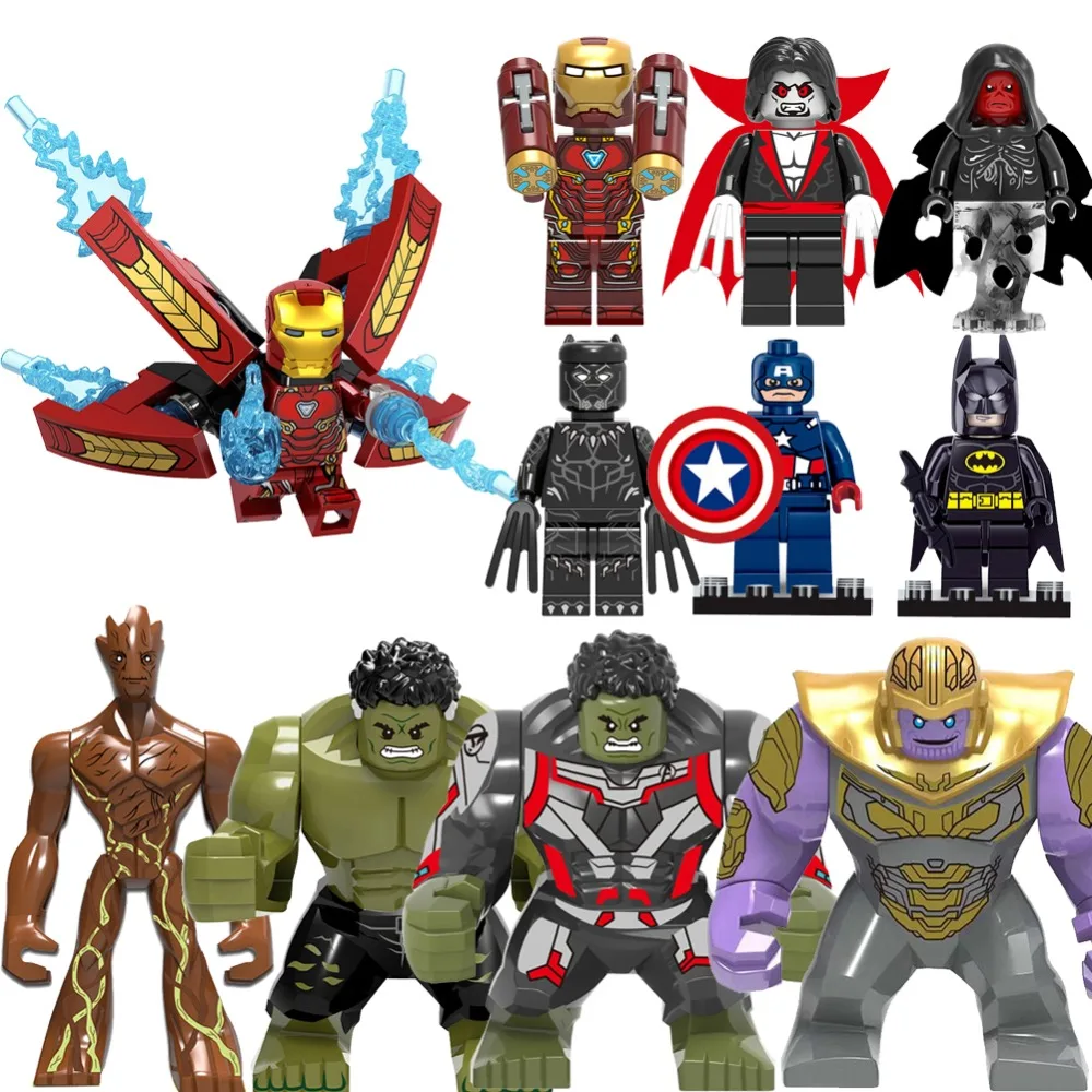 

Legoed marvel captain marvel avengers endgame set batman super heros Building Blocks playmobil original Compatible With legoed