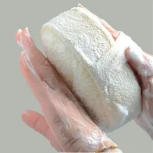 Топ натуральная Мочалка для ванны душа ванна шар Тыква массажер для тела мочалка полотенце скруббер боди моющая губка Очищающая кожа скруббер