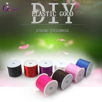 

Nylon elastic cord jewelry beading accessories colorful wire 80M big roll cords Handmade Beaded Bracelet Crystal Lines