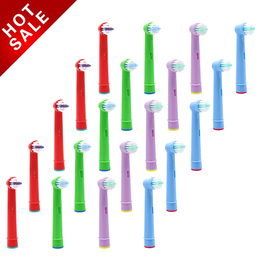 Replacement Kids Children Tooth Brush Heads For Oral B EB-10A Pro-Health Stages Electric Toothbrush Oral Care, 3D Excel 12pcs replacement kids children tooth brush heads for oral b eb 10a pro health stages electric toothbrush oral care 3d excel