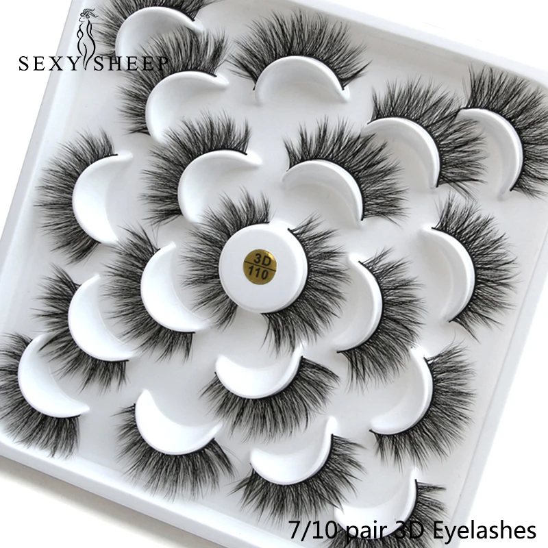 

SHXYSHEEP 10 Pairs Natural False Eyelashes Fake Lashes Long Makeup 3d Mink Lashes Eyelash Extension Mink Eyelashes For Beauty