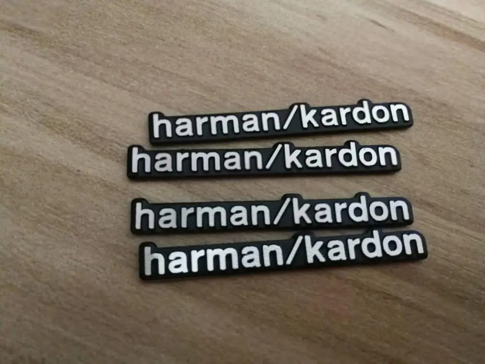 10X harman/kardon Hi-Fi Динамик аудио Динамик 3D Алюминий значок, стикер, эмблема стерео 43x5 мм - Название цвета: harman kardon