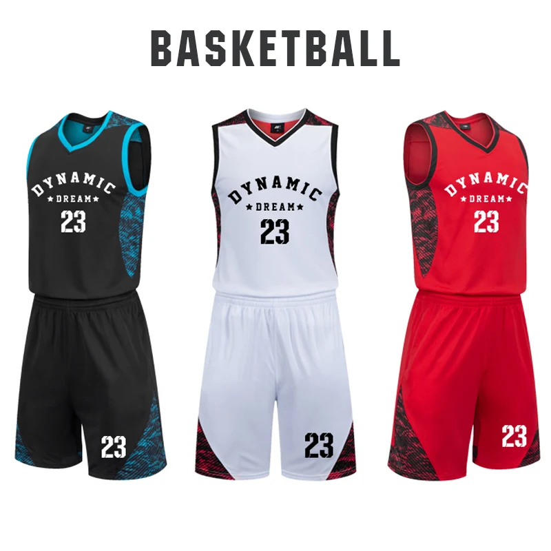 2018 Mens Basketball Jersey Set Uniforms Team Uniform Sport Suit Shirt