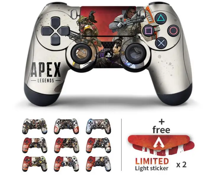 

Data Frog 2Pcs Stickers For Apex Legends Controller Skins For Sony PlayStation4 Game Controller For PS4 Slim Pro Stickers