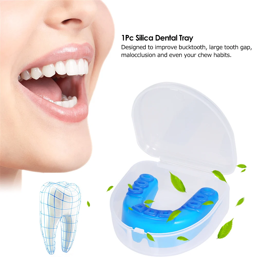1Pc Silica Dental Tray Orthodontic Trainer Teeth Alignment Appliance