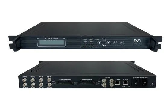 4in1 DVB-T/T2 CI IP IRD(4 DVB-T/T2 RF в, 4 Аси+ IP/4* МБ) CAM ИИР Радио и ТВ Вещательное оборудование sc-5417